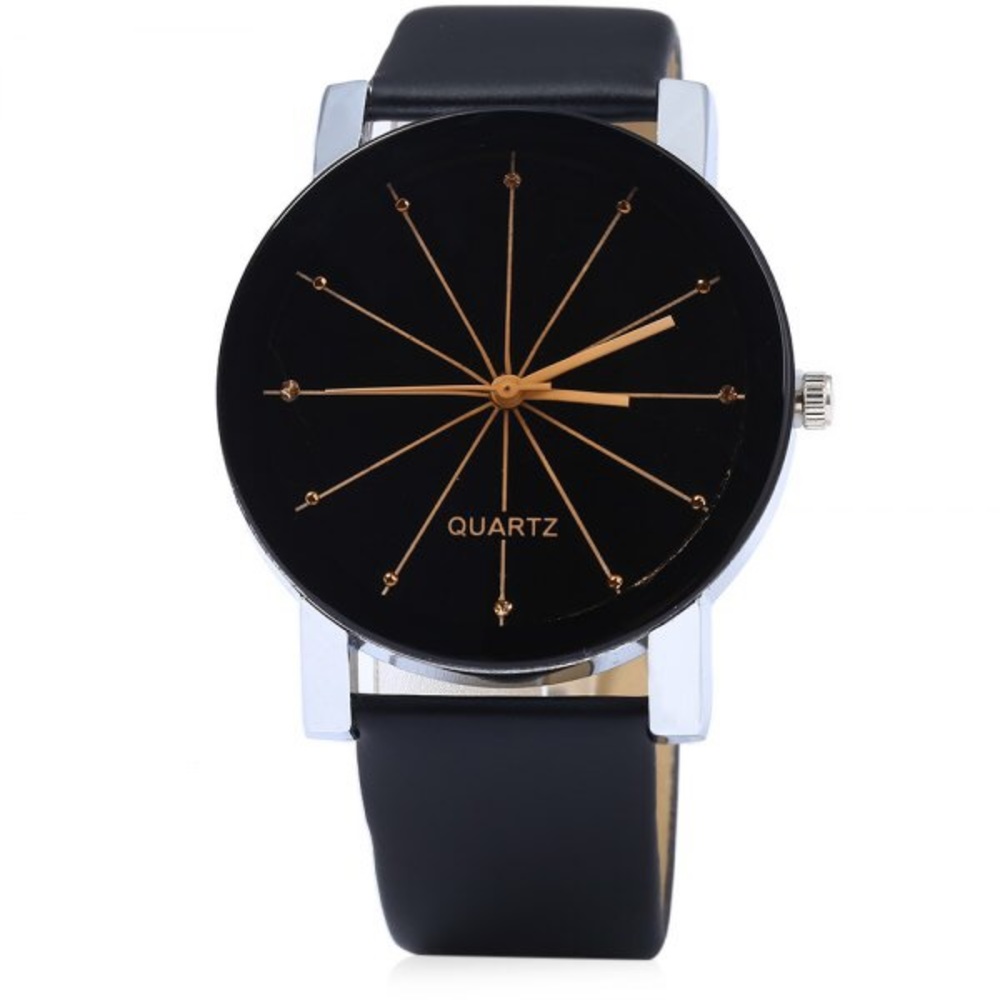 A black steel back fairly new men’s watch